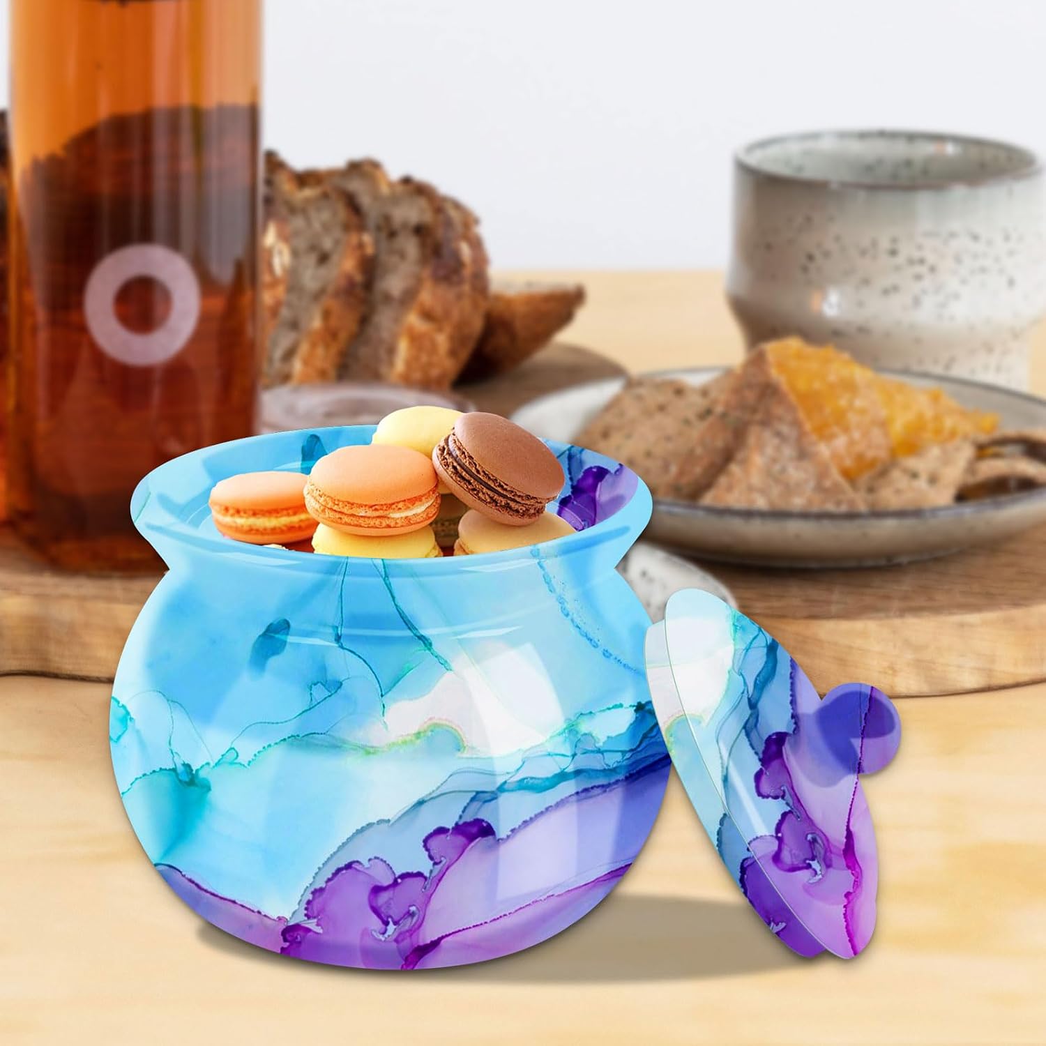 Jars Resin Molds with Lid-Silicone Jar Molds for Epoxy Resin Casting - Perfect for DIY Resin Epoxy Casting Craft, Storage Box, Candy Jewelry Container, and Home Decoration