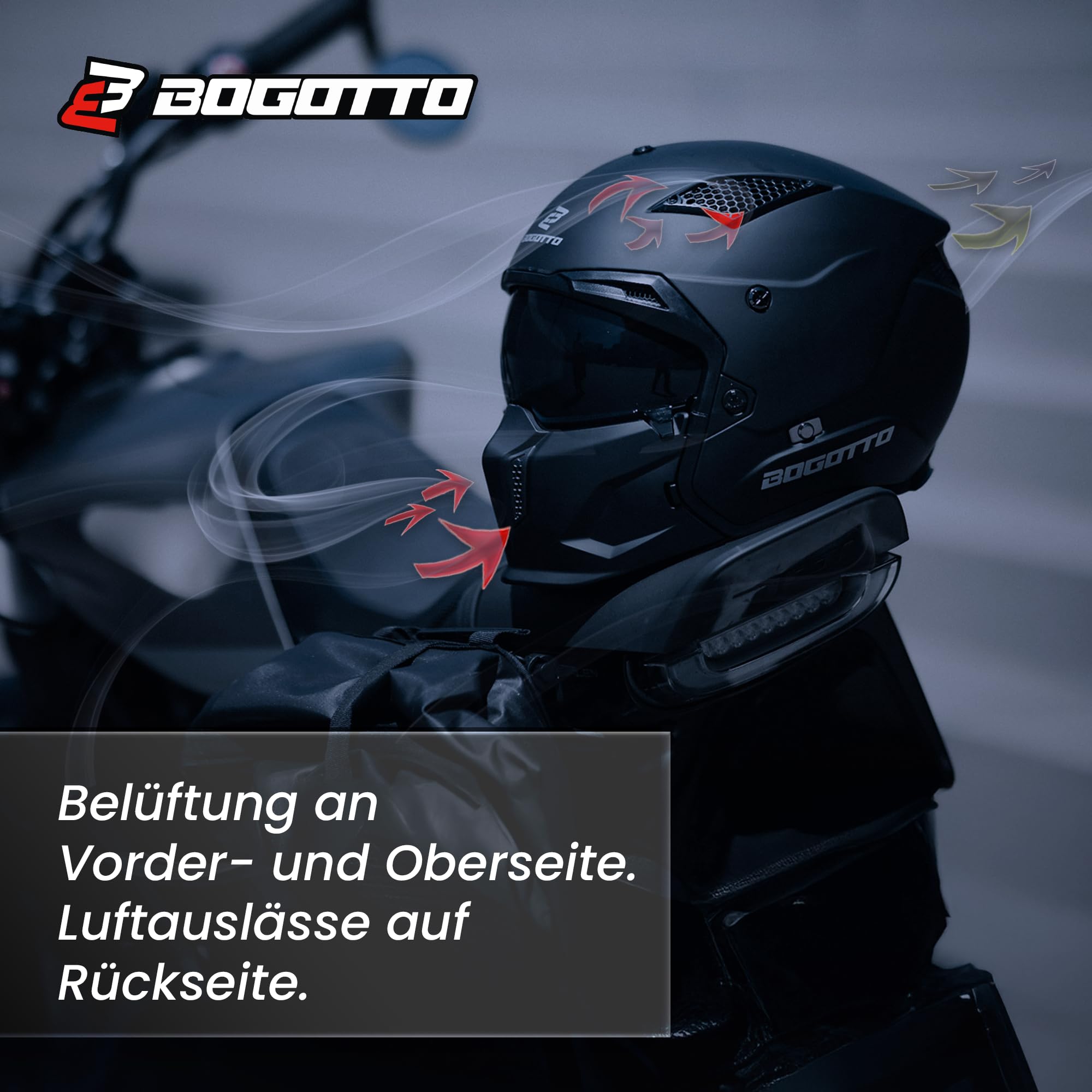 Bogotto Radic 22.06 Helm, grün matt, S | Leicht zu wechseln