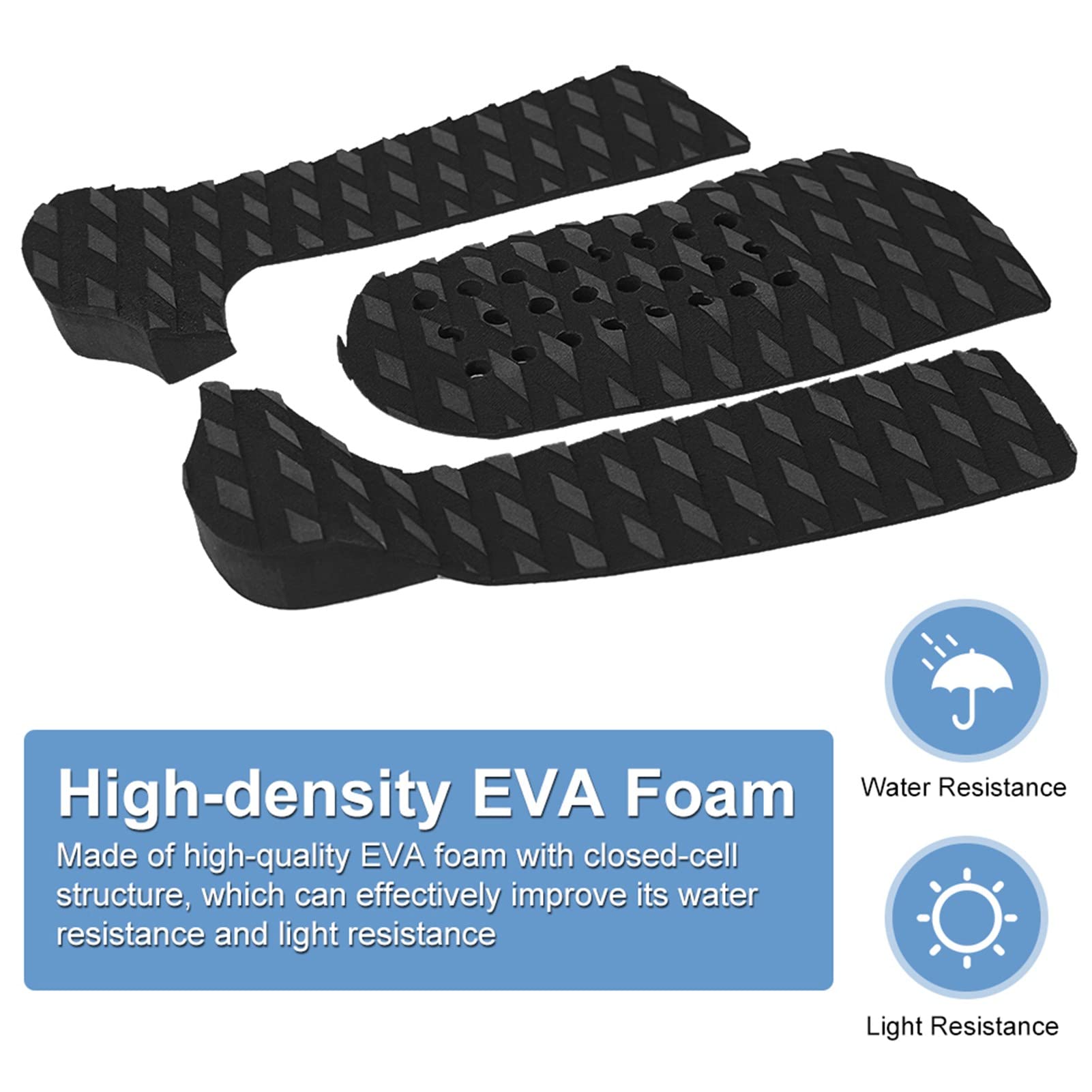 Alomejor Surfboard Traction Pad Anti-Rutsch-Traktionspad Tailpad Deck Grip Surfboard Traktionspads
