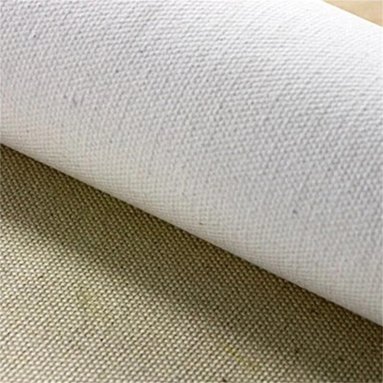 5m Linen Blend Primed Blank Canvas Layer Oil Painting One Roll,28/48cm Width(28cm Width)
