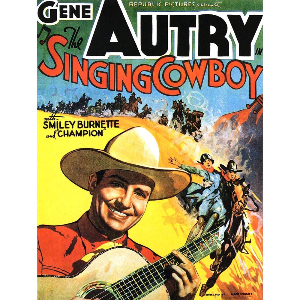 Wee Blue Coo Film Movie Singing Cowboy Gene Autry West Art Print Poster Wall Decor 12X16 Inch
