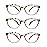 OLOMEE Reading Glasses Women Cute Small Round Readers +2.00 for Small Head/Petite Face,Tortoiseshell Lightweight Cheaters Reading Glasses w/Comfortable Spring Hinges 3 Pack