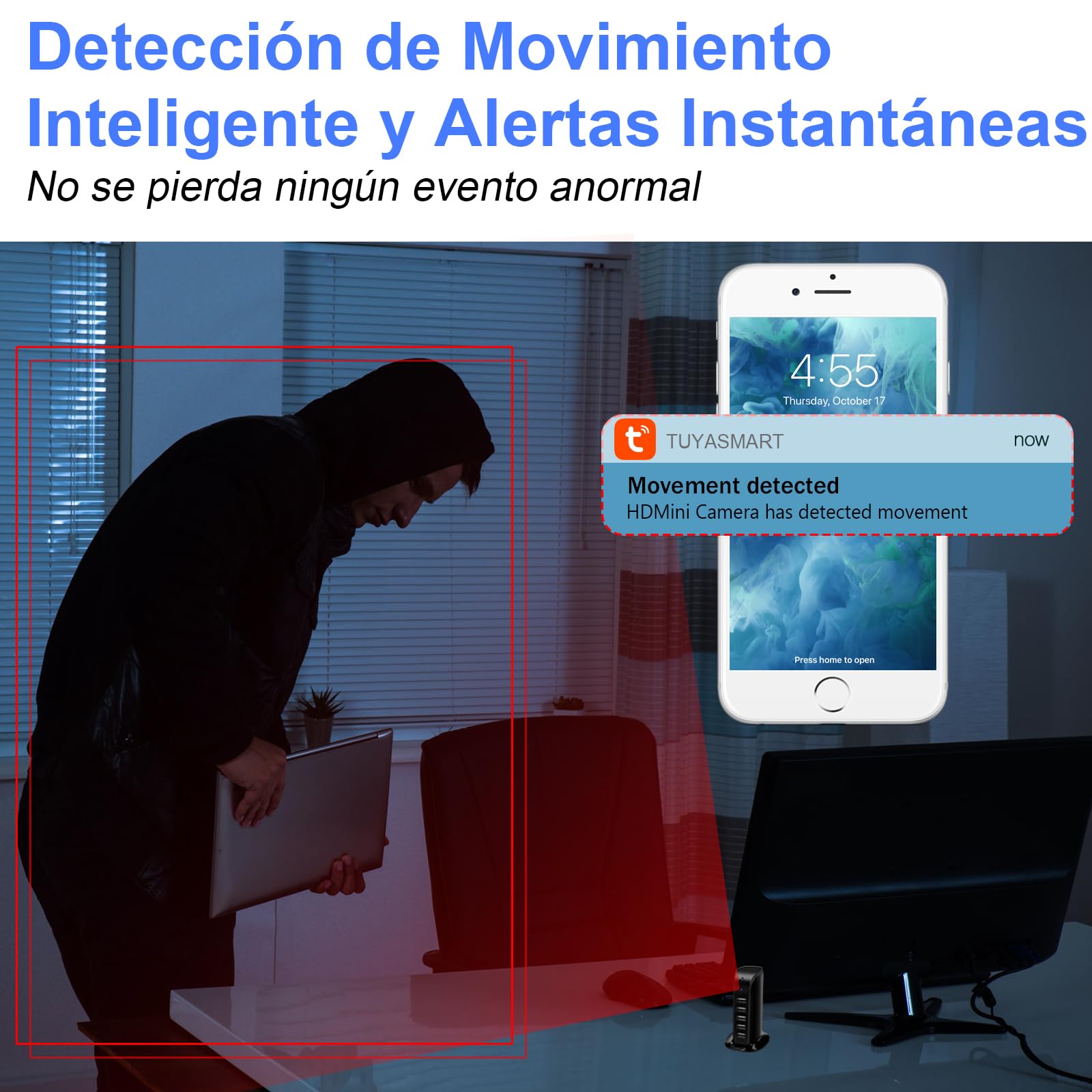 Cámara Espía Oculta 5G WiFi, Mini Camaras Espias Hub de Carga 1080P HD | Micro Camera Espia Camuflada de Vigilancia Detección de Movimiento, Diseño Discreto Invisible,Seguridad en Hogar Oficin