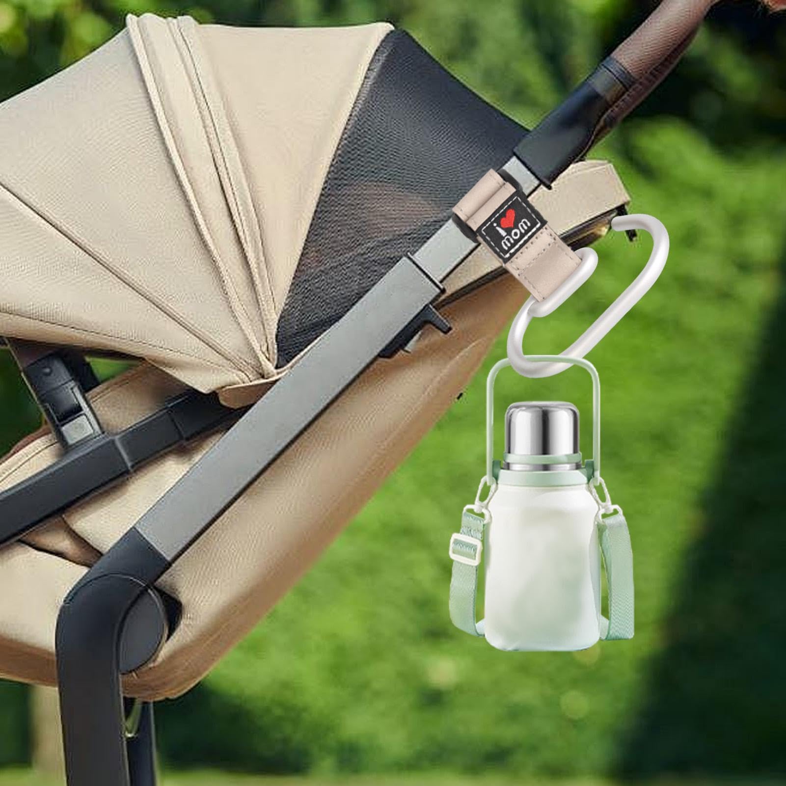 Gancio per borsa da passeggino – Clip resistente per borsa da
