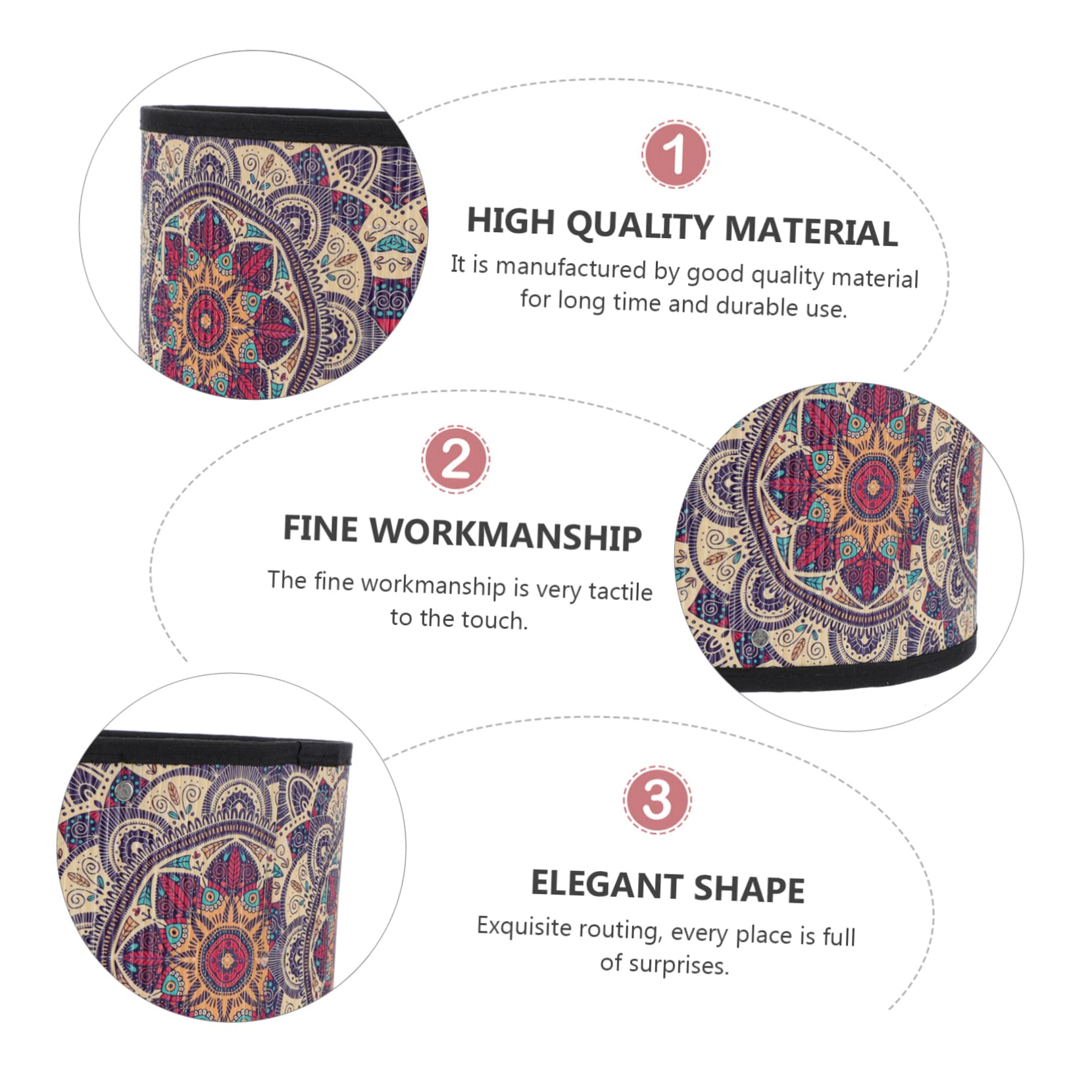 Amazon.co.jp: SOESFOUFU シー別販売 竹製ランプシェード エスニック