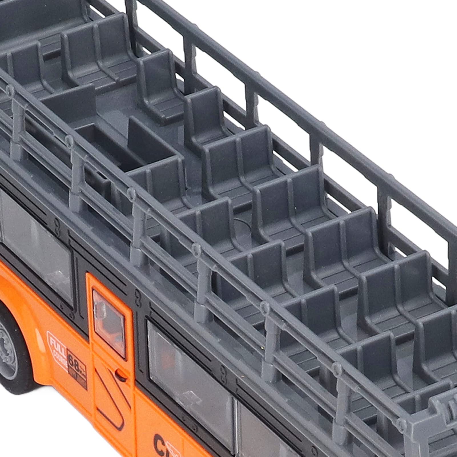 Giocattolo Telecomandato per Autobus RC con Design Anti-collisione Asse Singolo Leva Idraulica Cabina Alta Simulazione per Bambini Dai 3 Anni in su (QH204 9 Autobus turistico)