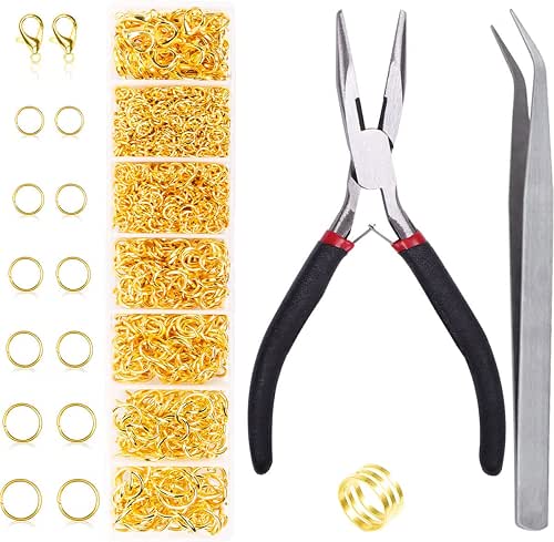 Jump Rings for Jewelry Making Kit, 1500 pcs Jewelry Repair