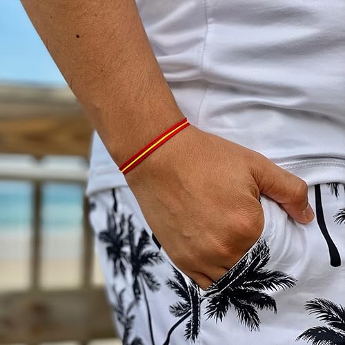 Miniatura 7 de Pulsera de cordón de la bandera del mundo de fútbol para hombre o mujer - Bandera de países Pulsera bandera Pais Copa Mundial Futbol Hombre Mujer -