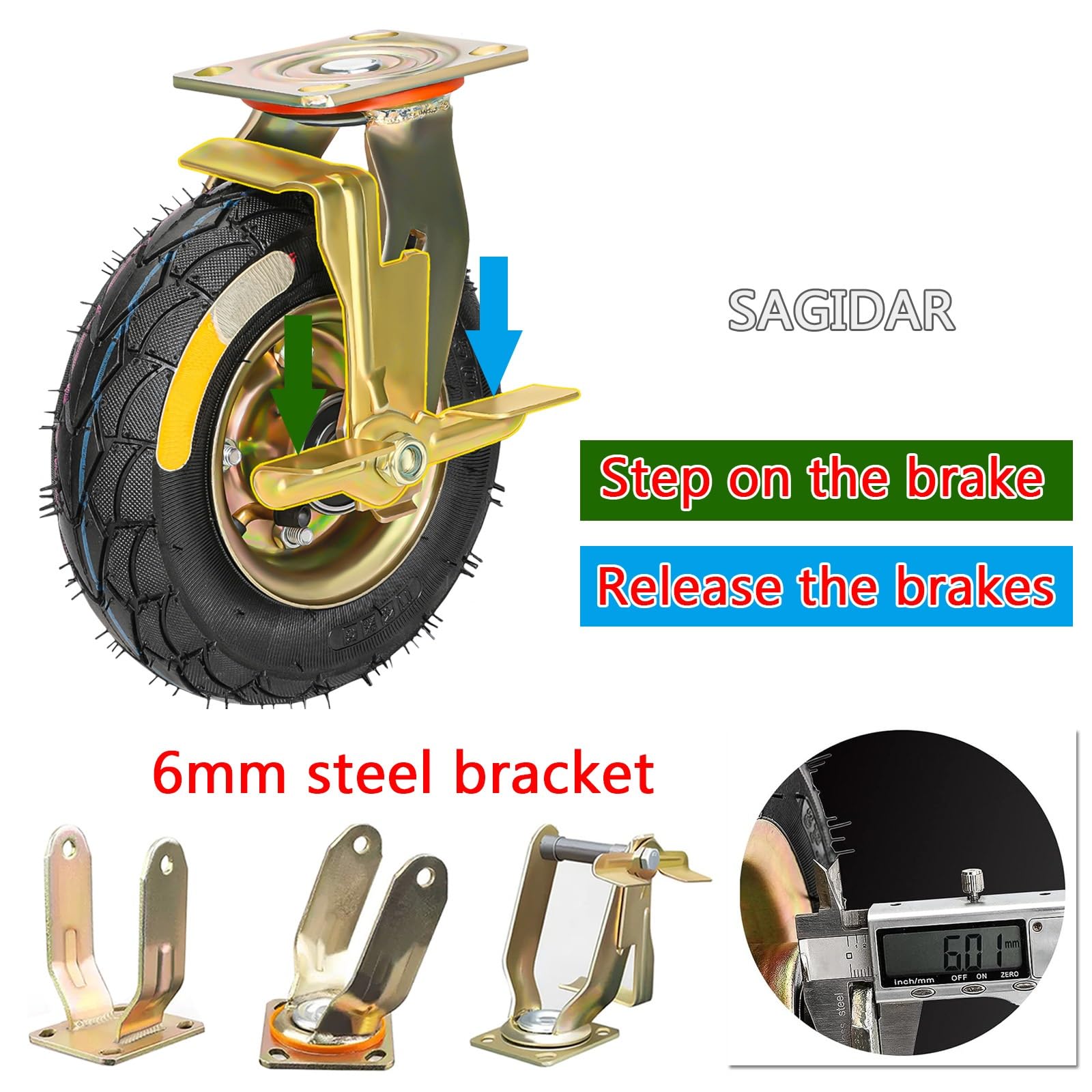 Ruote Girevoli 24 Pezzi 50 Mm | Leroy Merlin - Foto 2