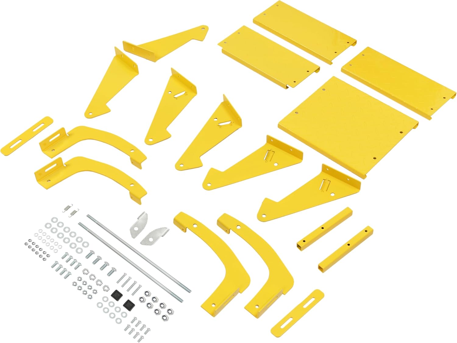 ALMULOO Heavy Duty Big Truck Tire Step fit 10" to 11-1/2" Tread Width Standard Width Three-Step Easy to Install Yellow Powder Coated Steel