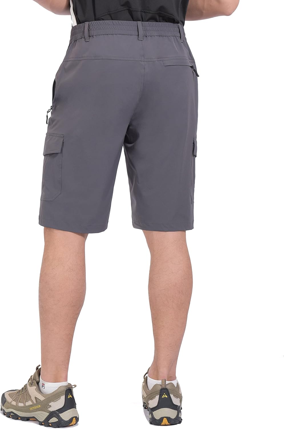 Little Donkey Andy Men's 11 Inch Quick Dry Bermuda Stretch Cargo Shorts Hiking Travel Golf : Sports & Outdoors