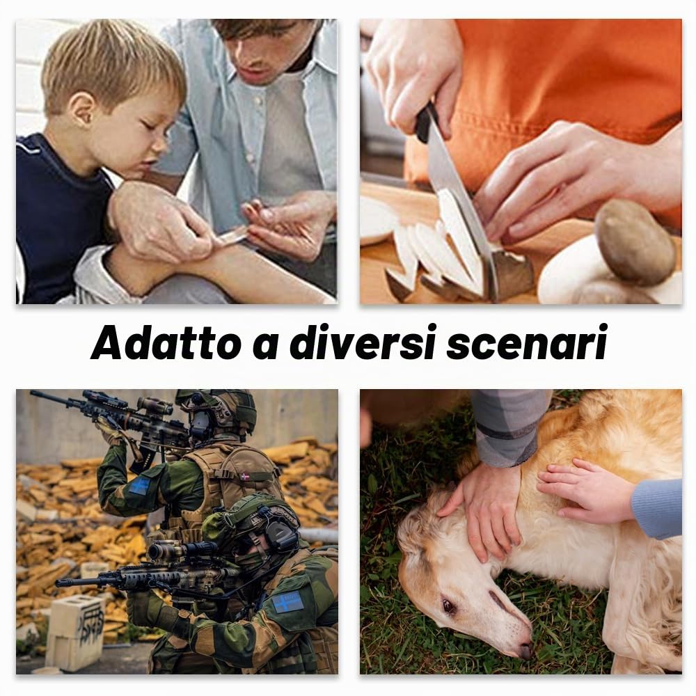 Mineup Trauma First Aid Kit, 46 pezzi Molle Emergenza di Primo Soccorso, Kit di Primo Soccorso per Esterni per medicina tattica per casa, auto, campeggio all'aperto
