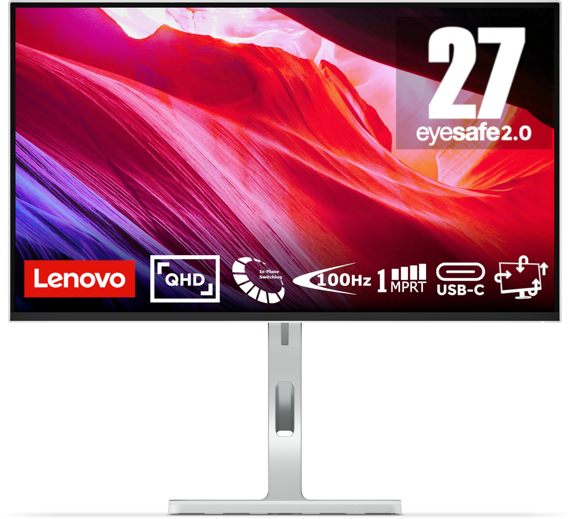 【中古美品】Lenovo L27h-4A 27インチ QHDモニター Lenovo Monitor L27h-4A 27