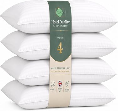 Bed Pillows 4 Pack Hotel Quality Soft Anti Allergy for Side & Back Sleepers
