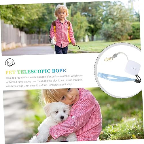 Miniatura 5 de Correa retráctil de 6.6 ft para perro, cordón automático para caminar, freno de una sola mano para perros, gatos y mascotas pequeñas