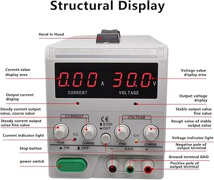 Jewelry Plating Machine, 30A 220V Rectifier for Electroplating Gold Silver Rhodium, Professional Solution for Jewelry Finishing