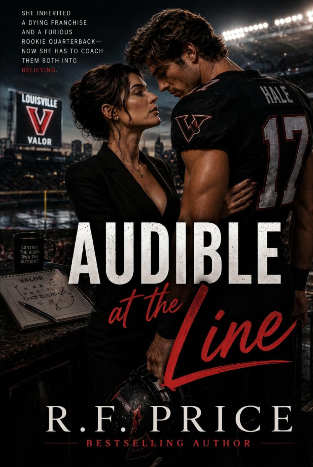 Audible at the Line: A Women Sport Romance: The Louisville Valor Womens Fiction Sports Romance Series Book 1