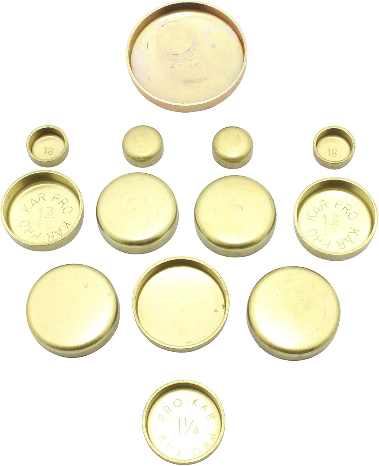 DNJ FPS420 Brass Freeze Plug Set for 1997-2004 Ford Mercury 2.0L L4 8V SOHC 121cid