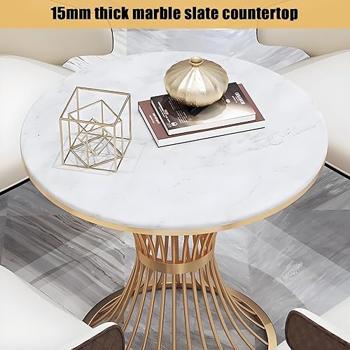 Miniatura 3 de YVYKFZD Juego de mesa de comedor de cocina de 5 piezas, mesa de club para sala de recepción, mesa redonda de negociación, mesa de negociación