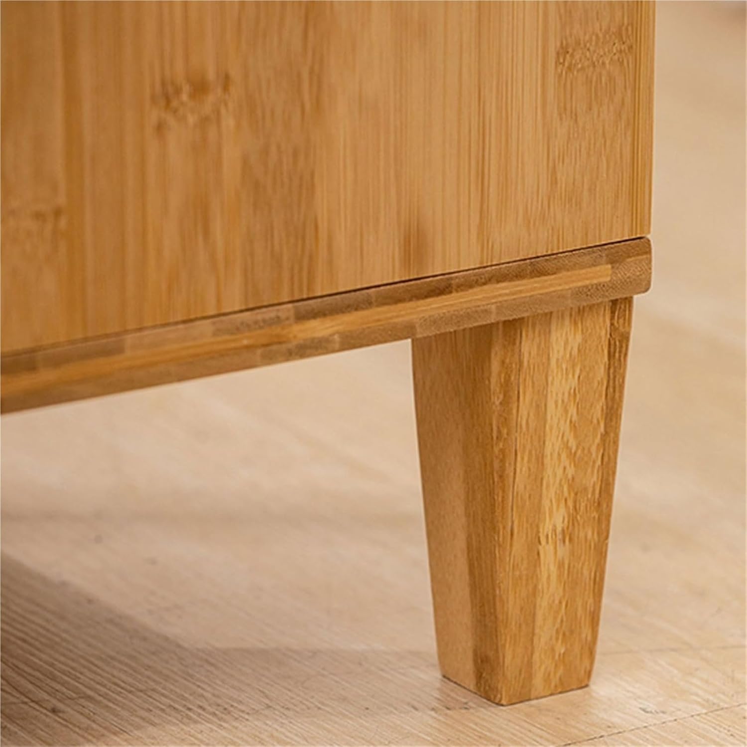 引き出し付き竹製フロアコートラック、寝室・リビングルーム用スタンド式帽子・コートオーガナイザーラック