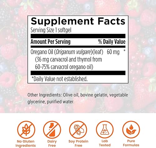 Miniatura 3 de Paquete de hierbas de Dr. Rajsree, aceite de orégano, 60 cápsulas blandas, alicidina, 60 cápsulas blandas y berberina Pro, 90 cápsulas