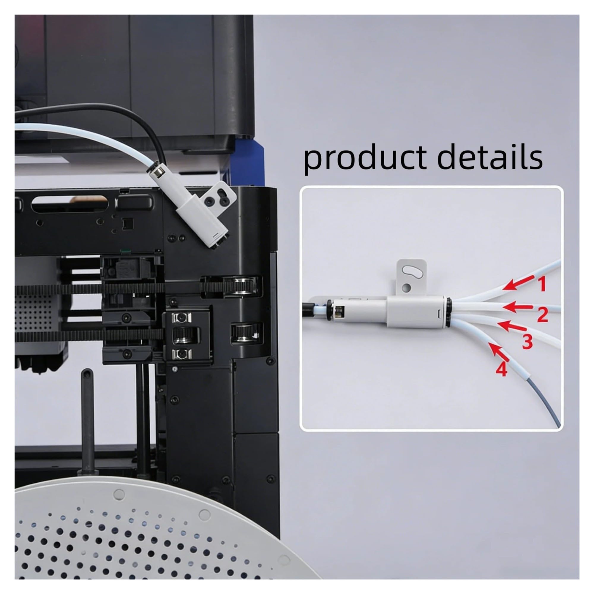 Aixinong1 Koncentrator rozszerzeń Multi AMS, złącze rurowe do laboratoryjnej drukarki 3D AMS Lite(8 piece Set)