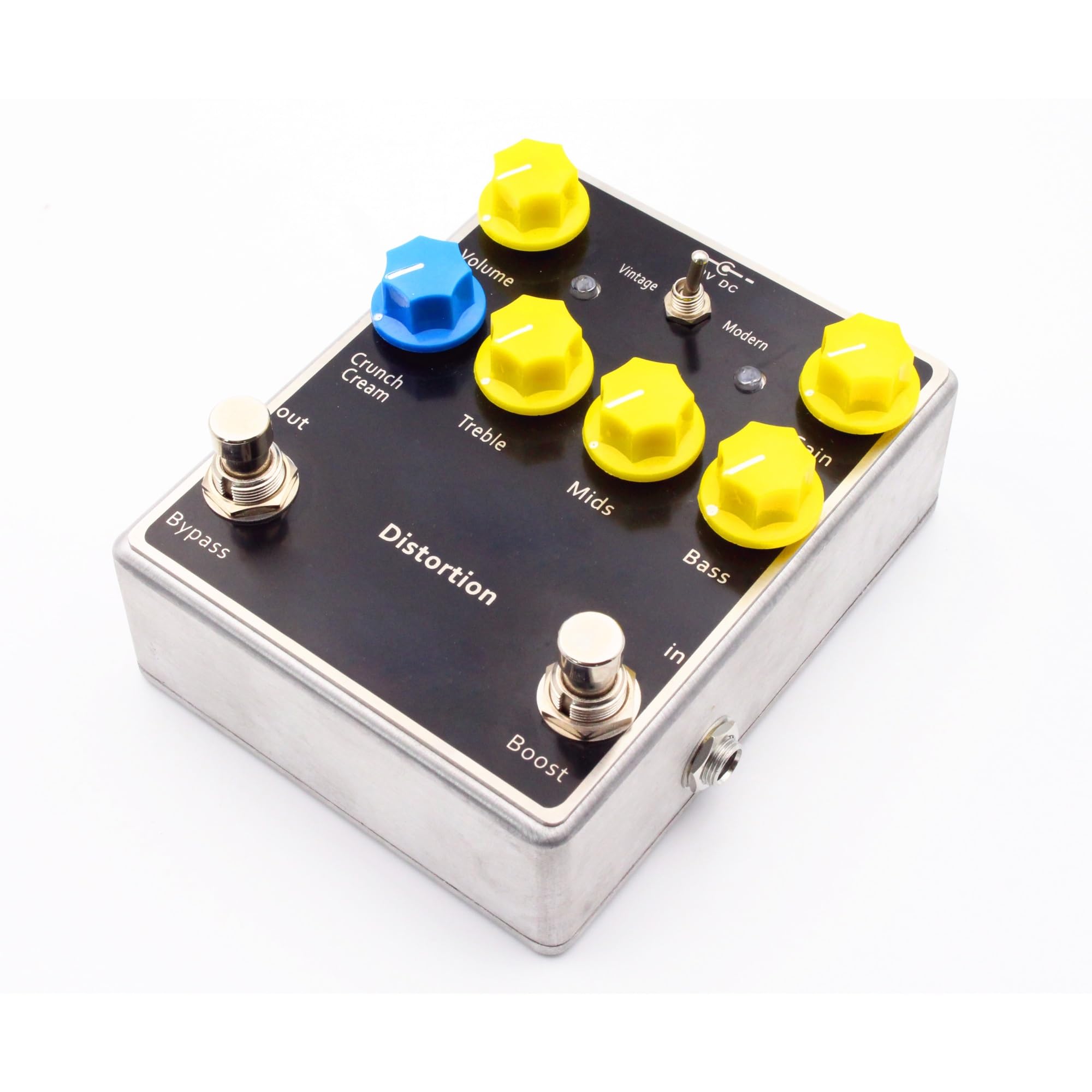 modulacyjny pedał gitarowy Pedał Efektów Gitarowych Typu Distortion Z Kondensatorami Rezystory Trójpasmowy EQ Mini Efekty Akcesoria Gitarowe