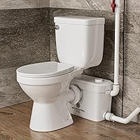 Vista 1 de Inodoro ascendente de 600W con bomba de MF, altura estándar y ahorro de espacio y sistema de inodoro triturador estable, 3 entradas de agua