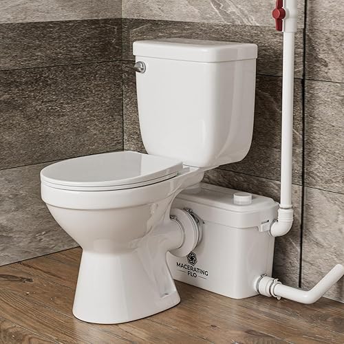 Inodoro ascendente de 600W con bomba de MF, altura estándar y ahorro de espacio y sistema de inodoro triturador estable, 3 entradas de agua,