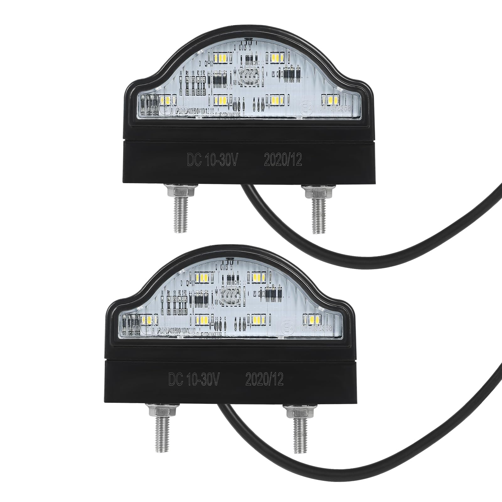 Luces LED para matrícula AOHEWEI impermeables que evitan multas en remolques y camión 8