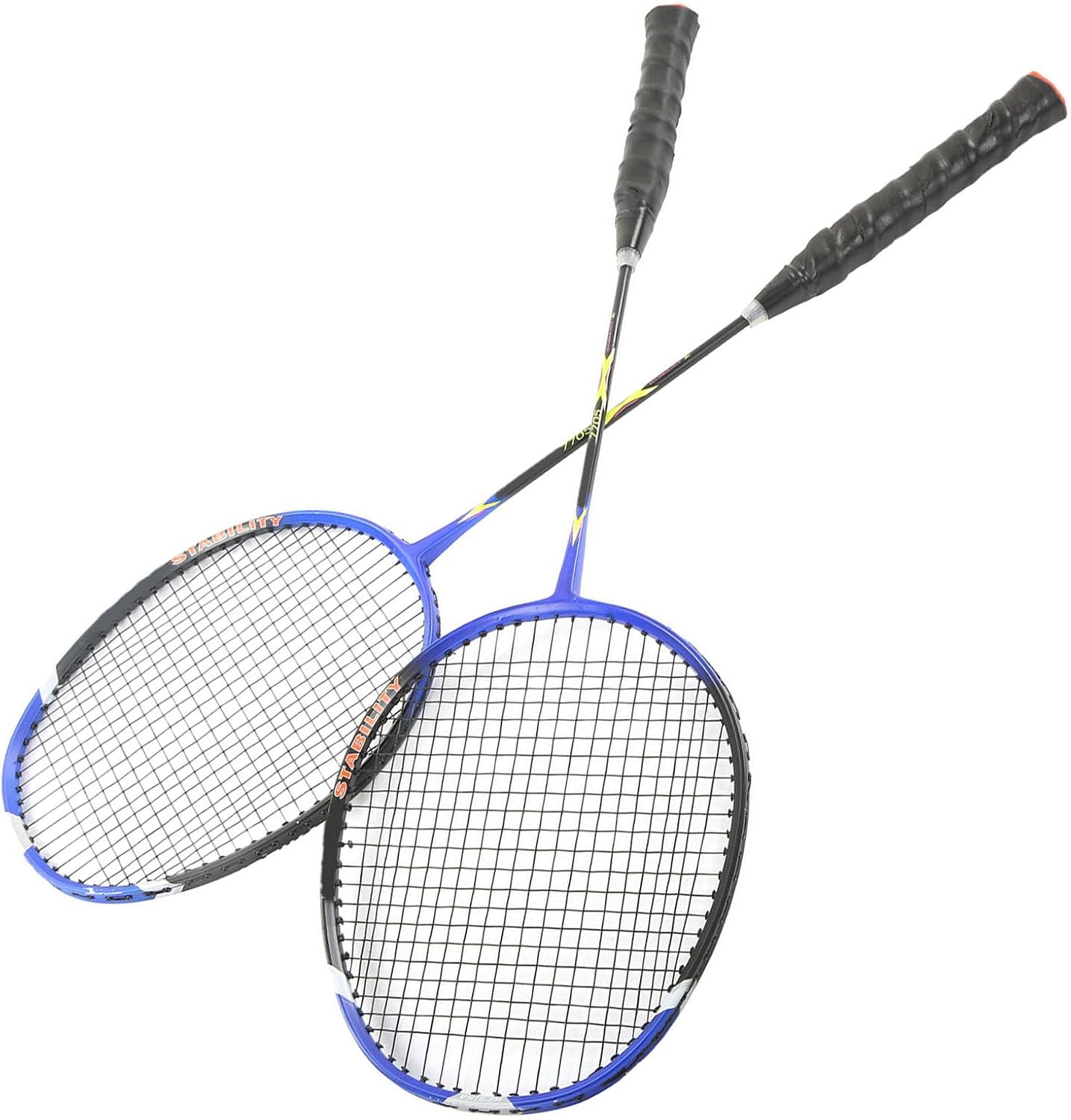 Firlar 2 PCS Badminton Rackets, Carbon Fiber Badminton Racket, Blue ...