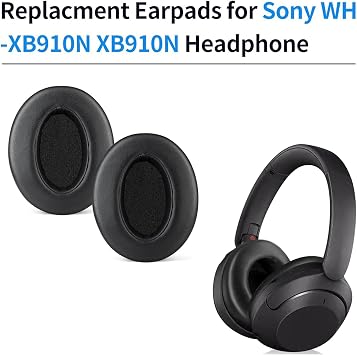 WH-XB910N Ear Pads,Replacement Earpads Fit for Sony WH-XB910N XB910N Headphone Earmuff Ear Cushion Foam Cover (Black)