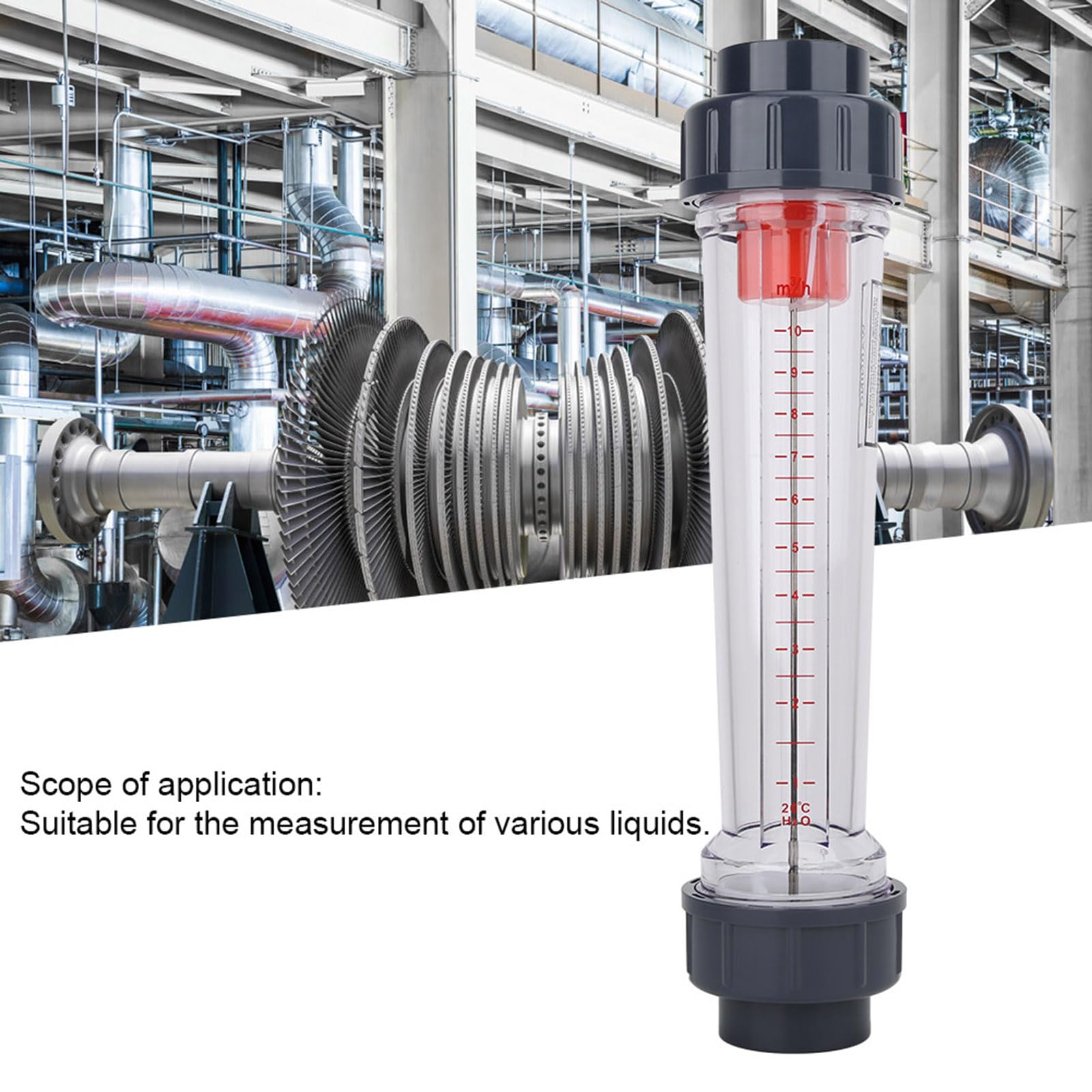 Medidor de Flujo de Líquido ABS 1-10m³/H 50mm/2pulg Alta Precisión