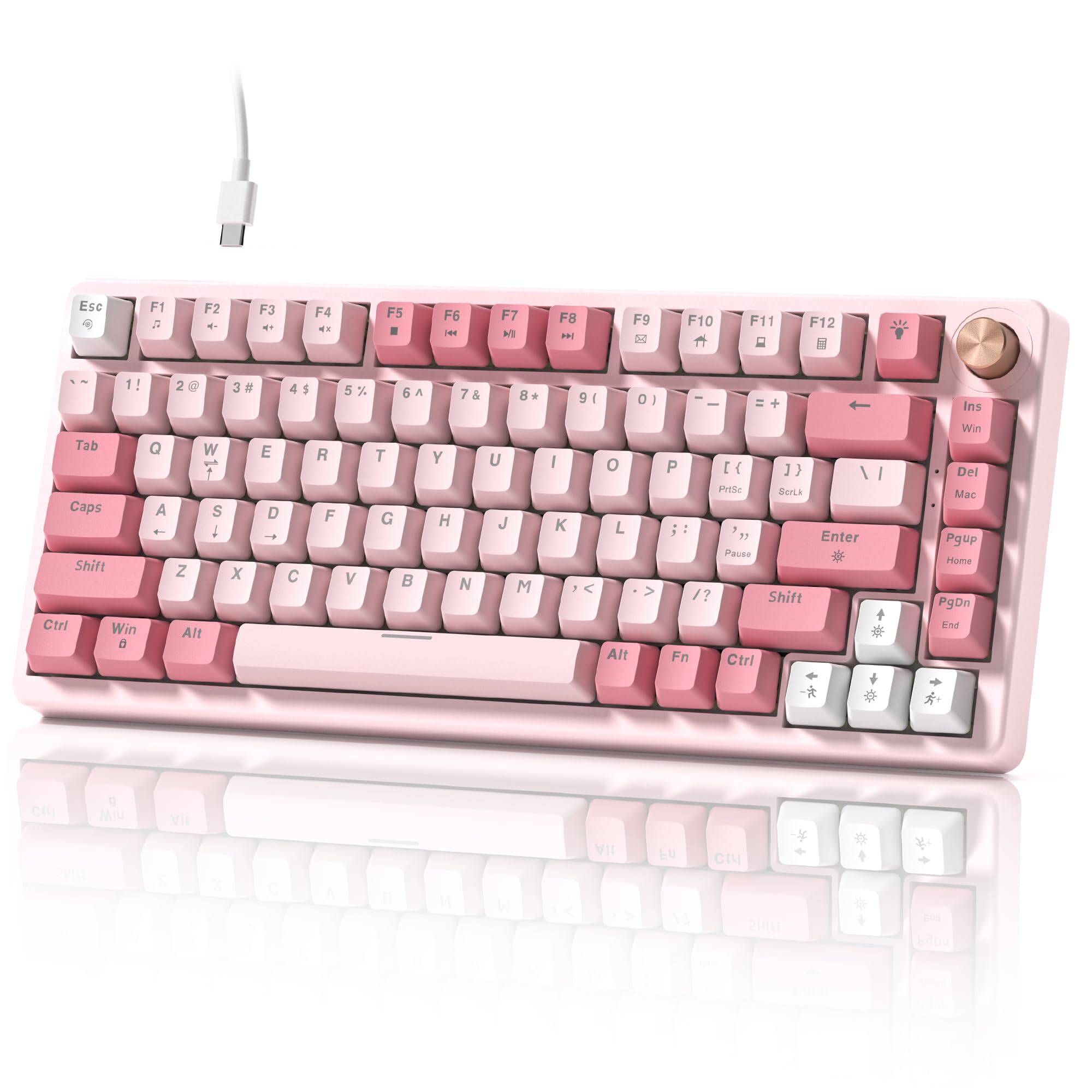 Amazon.com: Keyporia VK75 Wired Gaming Keyboard with Multimedia