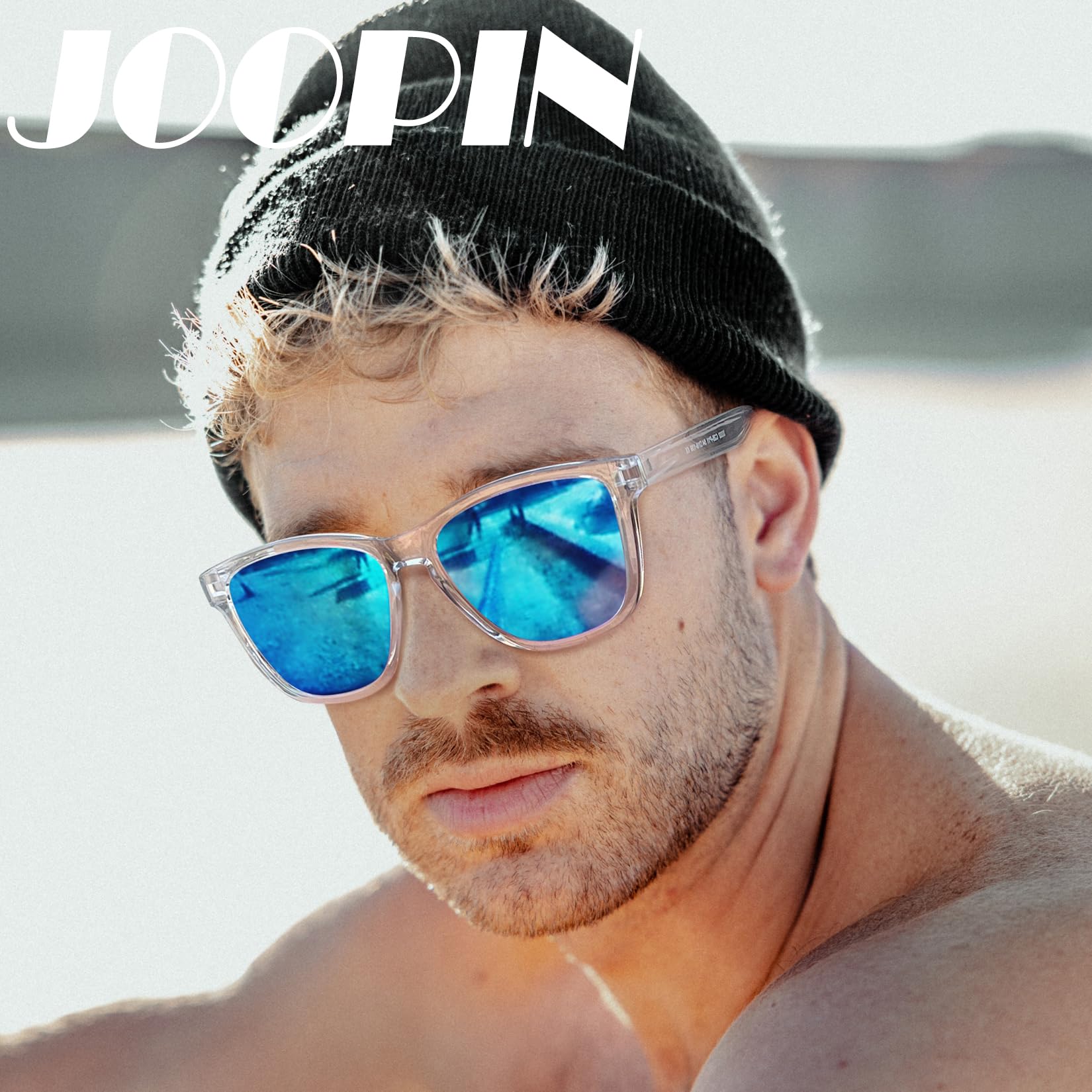 Joopin Occhiali da Sole Polarizzati Donna Uomo Quadrati Classici Guida Pesca Golf Sport Attività All’aperto Protezione UV400 Unisex - Adulto