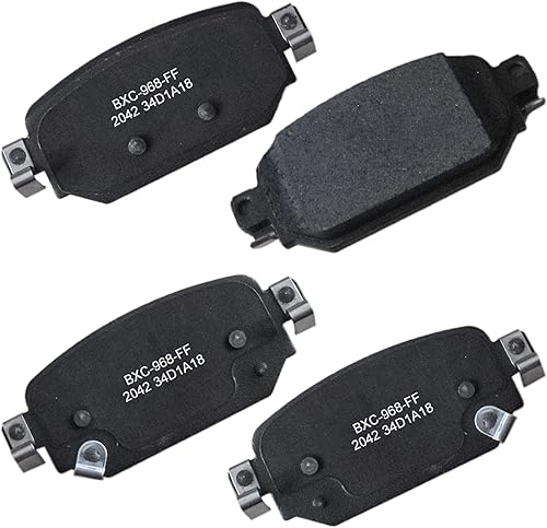 Miniatura 25 de Bendix Pastillas de freno traseras de cerámica Premium SBC1100 para Nissan Frontier 2024-2005, Xterra 2015-2005, Suzuki Equator 2012-2009