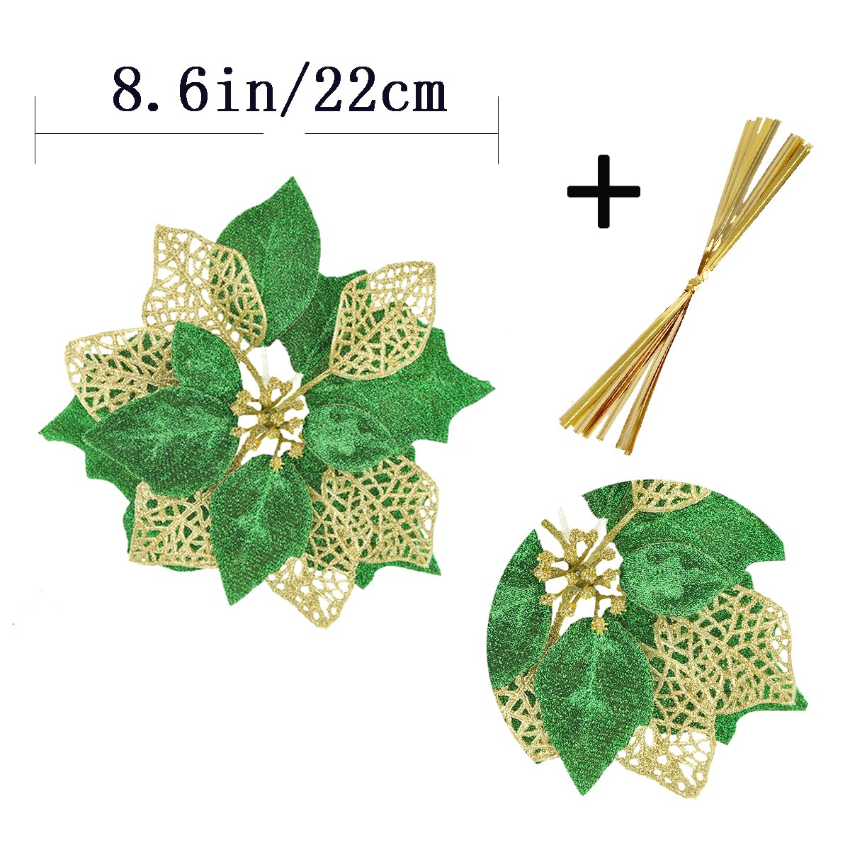 Amazon.co.jp: Blooming Paradise クリスマスツリー飾り 人工花 造花