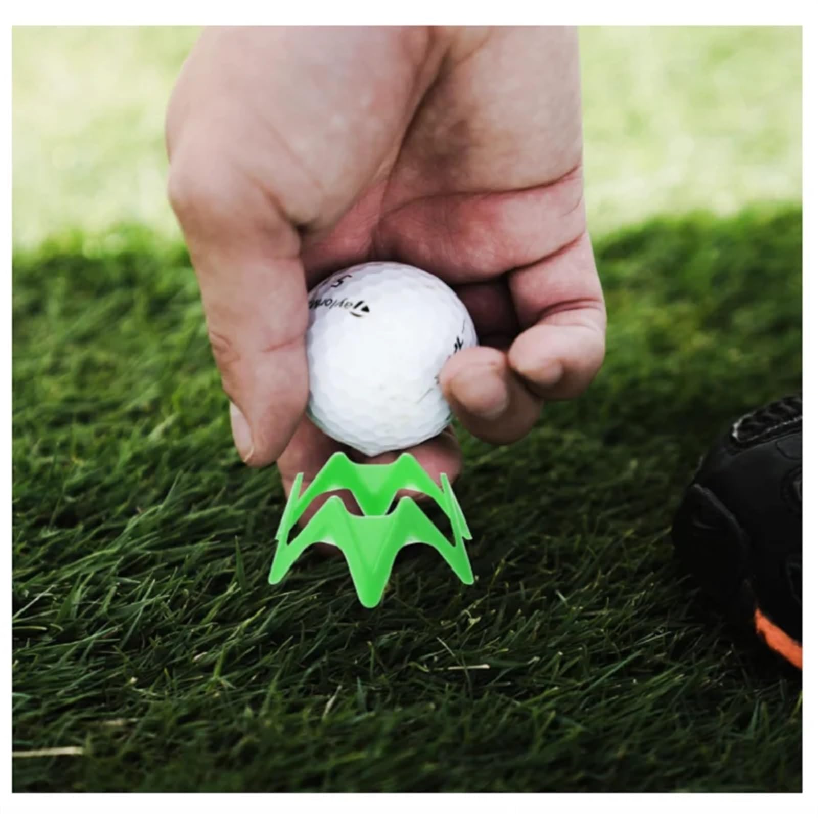 Golf Tee 20-teiliges Paket mit 10 großen und 10 kurzen Golf-Tees, Kunststoff-Golfsimulator-Tees, Übungs- und Trainingsmatten-Tees for Zuhause und draußen, sportbegeisterte Sportler FüR Einen Idealen A