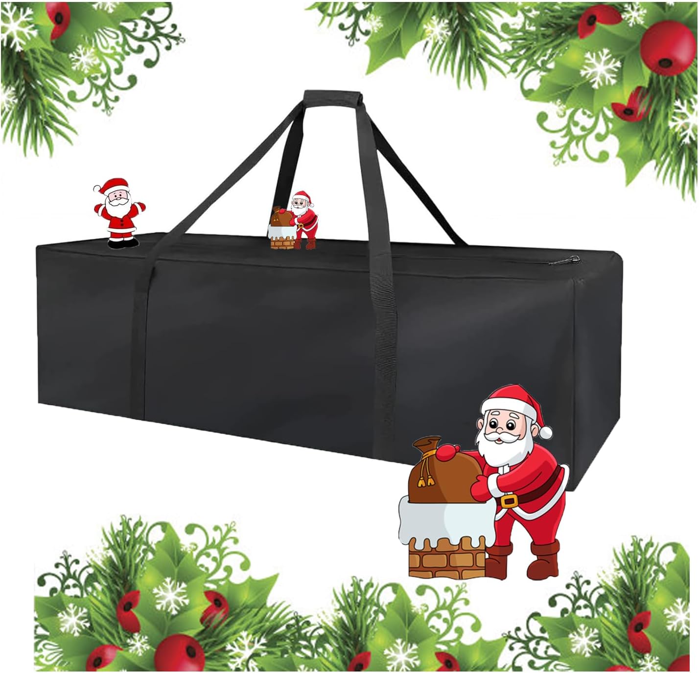 Storage Bag for Festival Decorations, Waterproof Dustproof Heavy Duty Decor Organizer Bag, Storage Bag for Decorations (Only Bag, 47"Lx15"Wx17"H)