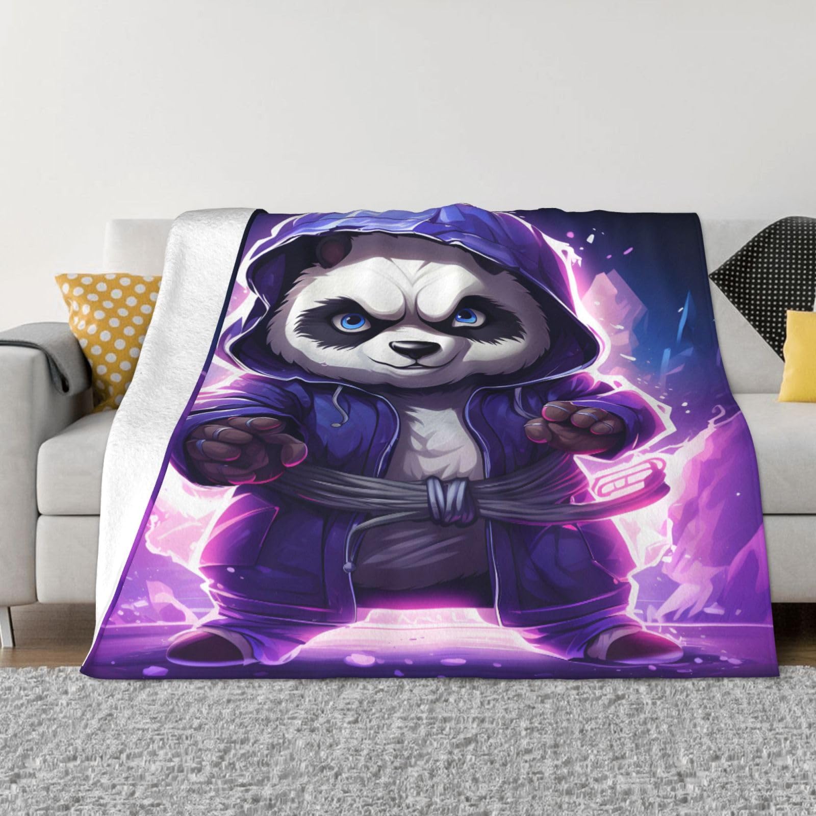 Couverture en polaire motif panda : le cadeau idéal et doux pour enfants et adultes
