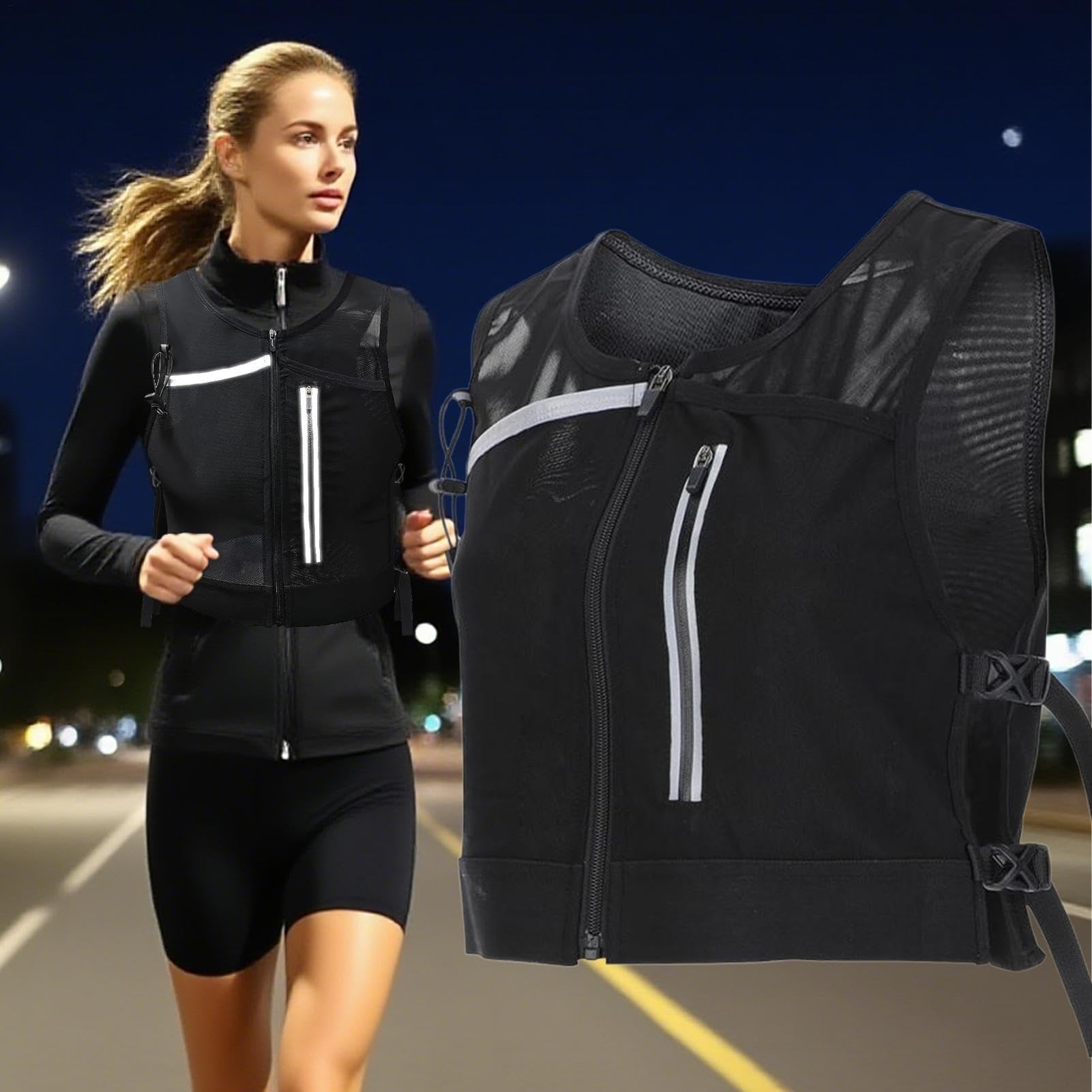 Chaleco Ligero de Running Bolso de Pecho para Senderismo