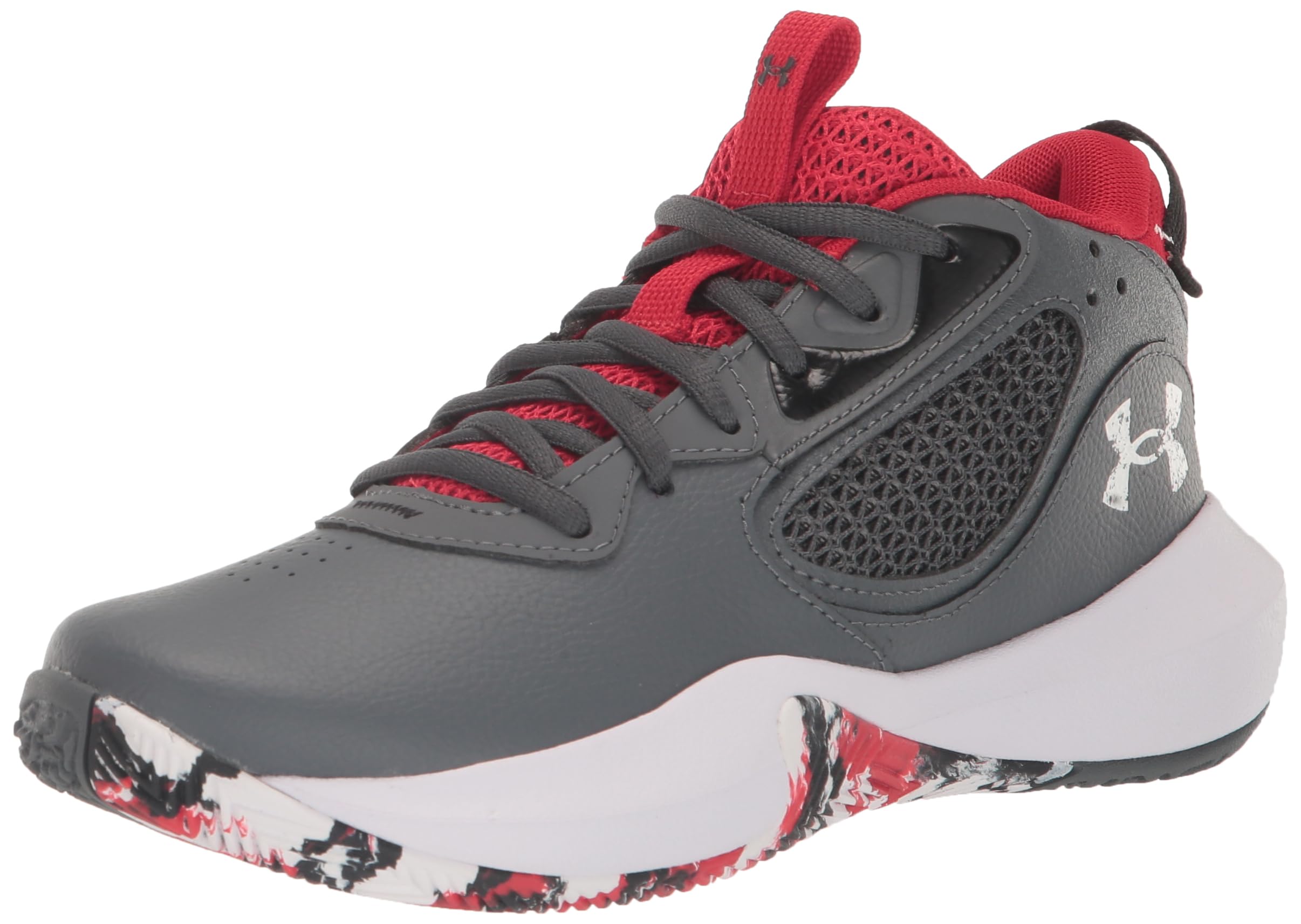 Under Armourgrade School Lockdown Basketball Shoe 102 Pitch Gray