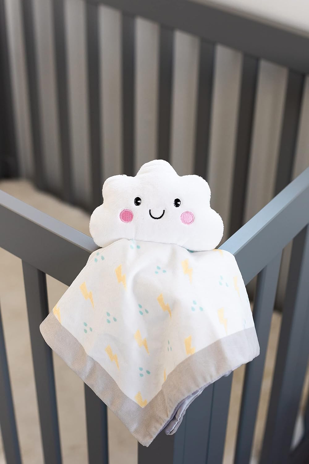 Pearhead Cloud Baby Security Blanket, Soft White Lovey for Newborns & Toddlers, Plush Snuggle Toy for Spring & Easter Gifting, Gender-Neutral Baby Comfort Lovie