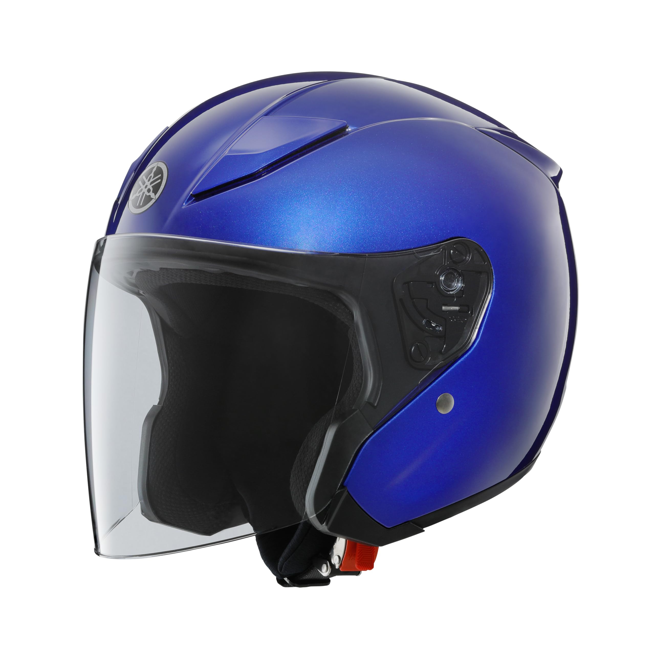 ヤマハ発動機(Yamaha) 音叉マーク YJ-V TF Lサイズ 頭囲：58cm～59cm ディーププルー 90791-2378L バイクヘルメット オープンジェット ZENITH YJ-20 JIS規格 ラチェット式バックル 耳ゆったりスペース メガネスリット ジャパンフィット 軽量 コンパクト ポリカーボネート UVカット 通勤 通学 街乗り ツーリング 洗える内装