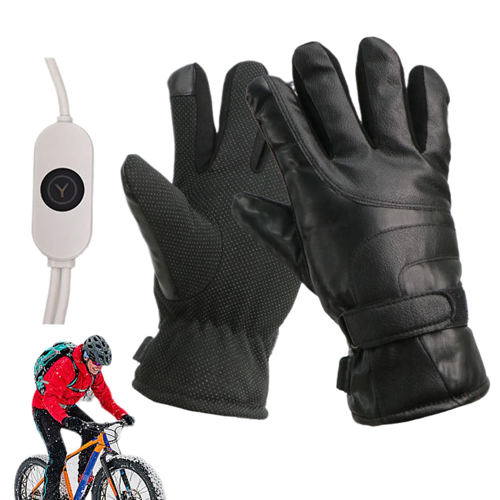 Gants chauffants USB électriques de travail et mitaines tactiles temps froid - 8