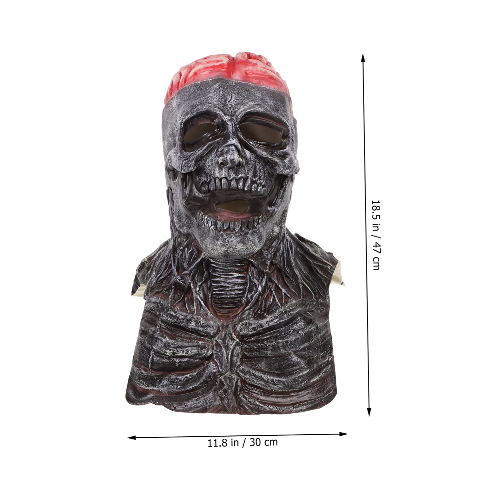 VICASKY 3pezzi Maschera Halloween Teschio Spaventoso Premium Per Cosplay e Feste Design Flessibile e Comodo Perfetta Per Eventi Tema Carnevalesco e Festività Di Halloween
