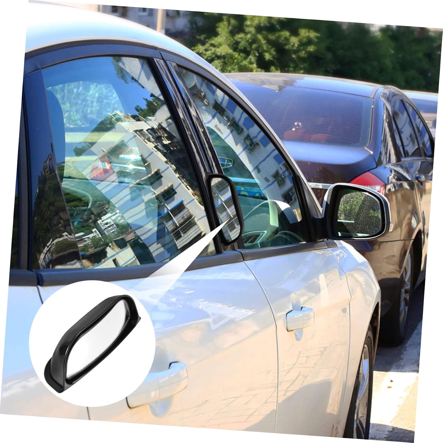 2PCS Adjustable Wide Angle B-Pillar Car Mirrors Enhanced Safety Rear View Mirrors Universal Fit for Vehicles