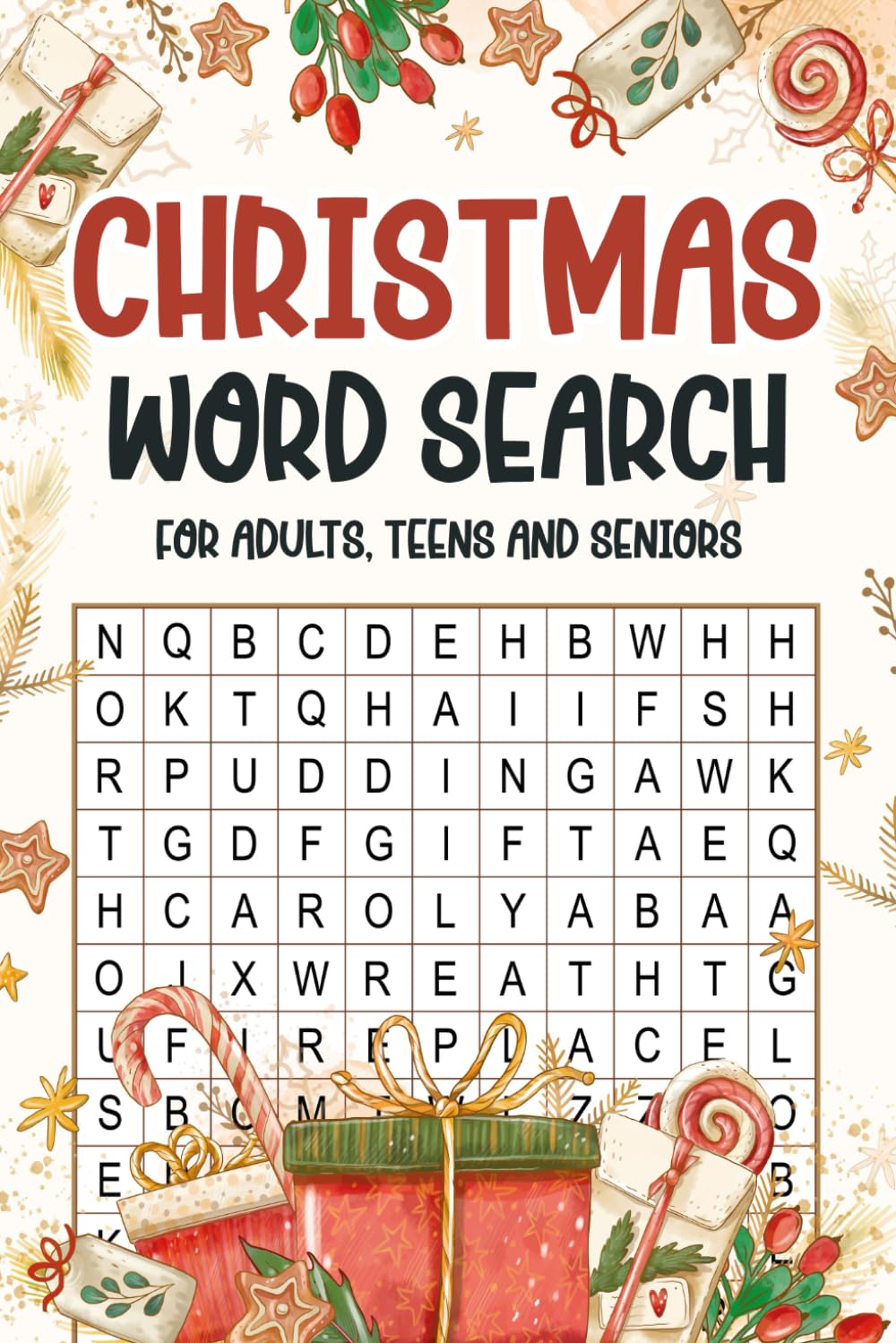 Adults Christmas Gifts: Christmas Word Search For Seniors Large Print: 1500+ Winter Words To Find, Cozy Presents For Men & Women For Stress Relief (Teens Stocking Stuffers)