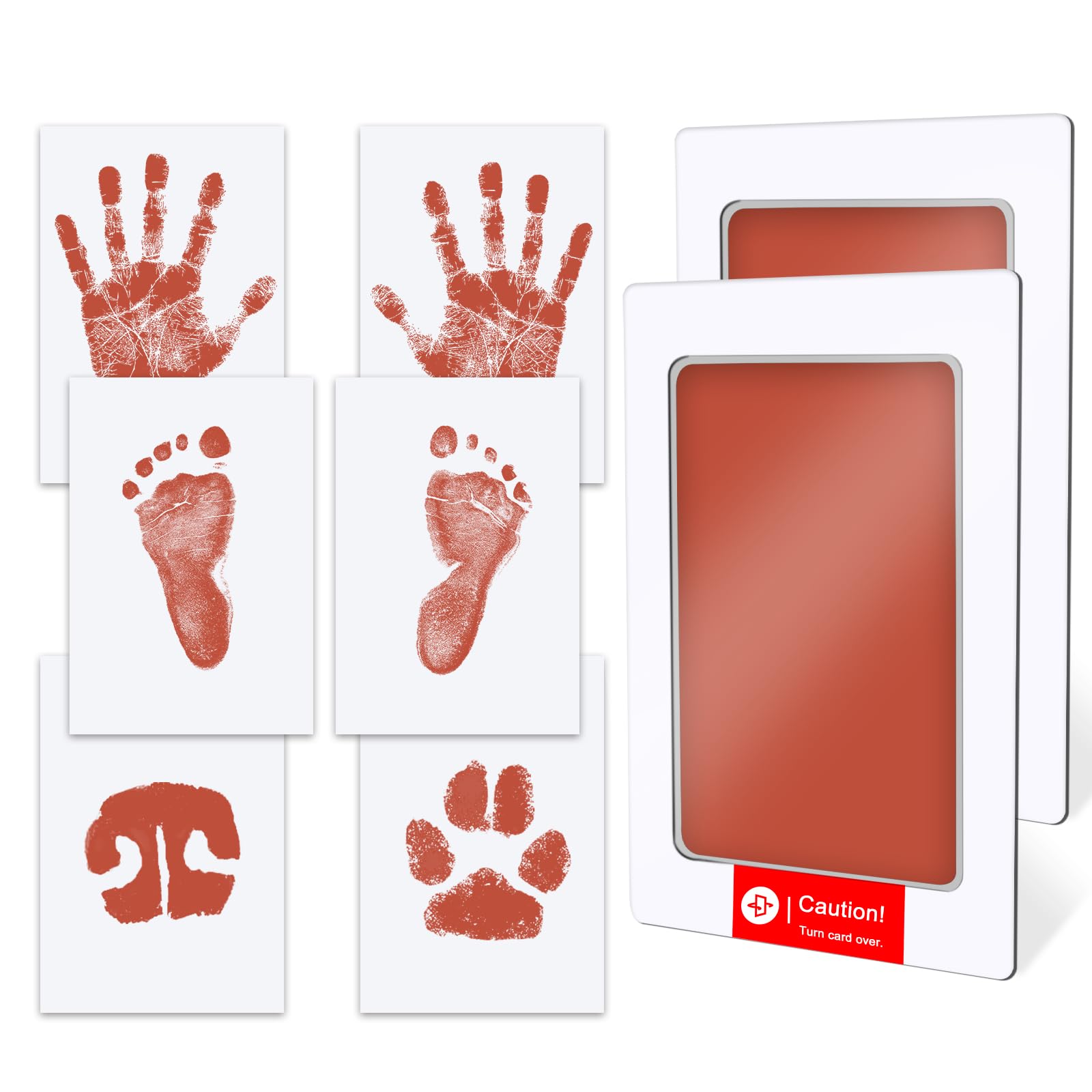 TATUNER Baby Hand and Footprint Kit Inkless - Mess Free Ink Pad, Paw Print Kit for Dogs and Cats, Safe Clean Touch Ink Pads for Newborn Handprints — view 19