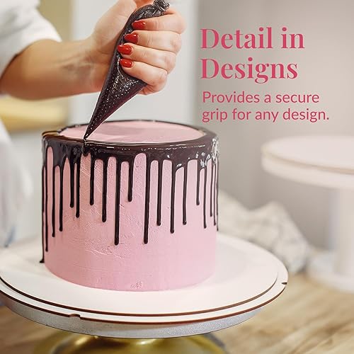 Vista 6 de Prestee - Juego de 200 bolsas antiestallido de 12 pulgadas para glaseado, bolsas de glaseado duraderas para pastelería y galletas